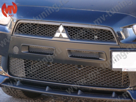 АБС-пластик Воздуховоды радиатора в передний бампер Lancer X ЦЕЛЬНЫЕ var№1
